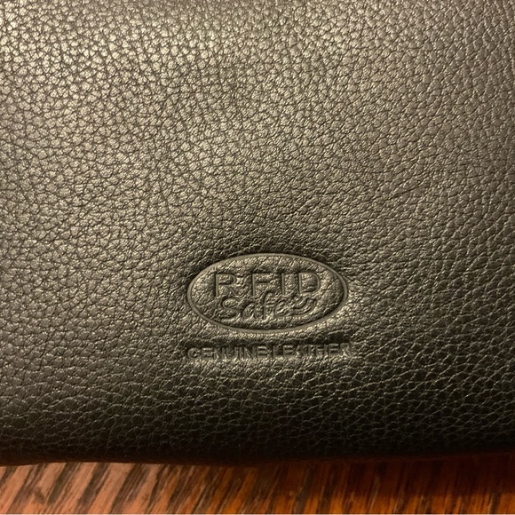 Men’s RFID Safe Double Zipper 8 Pocket 5 Card Slot Genuine Leather Wallet! - Picture 8 of 16